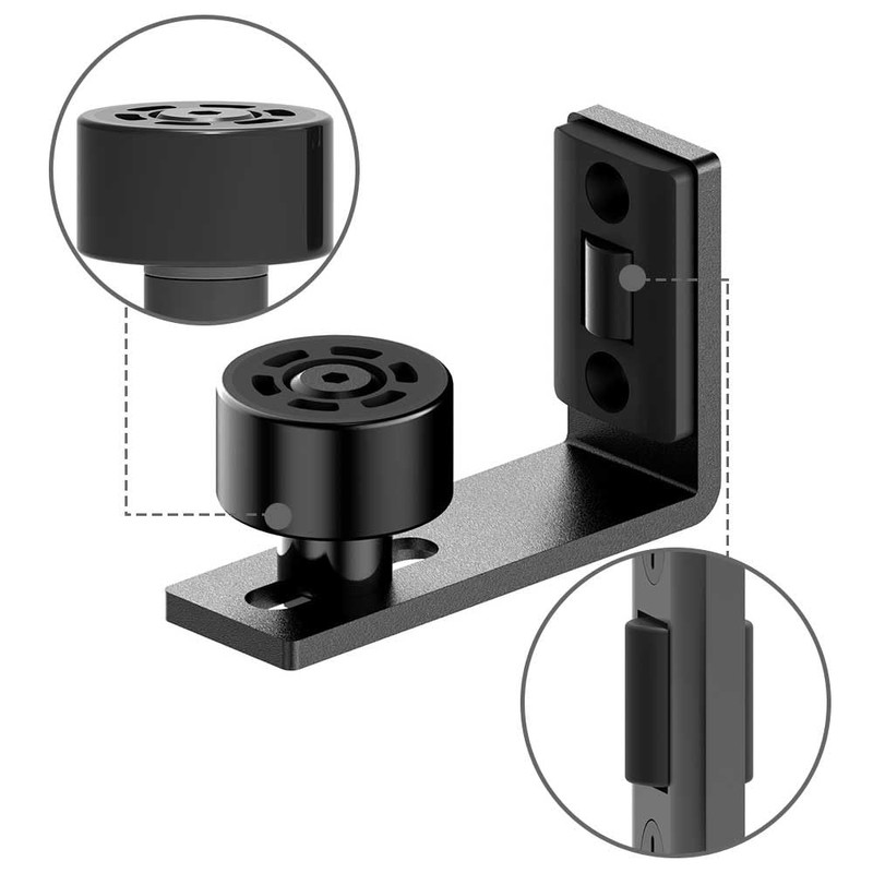QINAIXQM Adjustable Floor Guide Sliding Barn Door Floor Guide Wall/Door