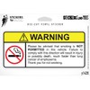 Rules for Passengers Warning Label No Smoking Vinyl Sticker Small Window Bumper Phone Decal 4" x 2"