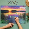 Sunset Lake Puzzle for Adults 1000 Piece Nature Landscape Lakeside