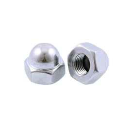 Cap Nuts M10 x 1.25 Galvanised Pack of 2