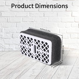 3pcs Deodorizing Cartridge for Toto, Deodorizing Filter Replacement Bathroom Carbon Air Filter Bathroom & Toilet Bidet Essentials Compatible with Toto THU6474-01