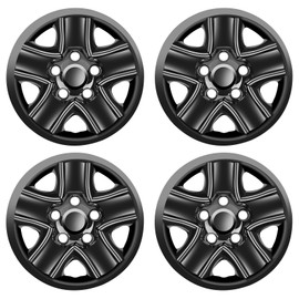 WEISIGAO Wheel Skins Compatible with Toyota Tundra 2007-2021 18 inch Wheel Covers Gloss Set of 4 Packs (Glossy Black)