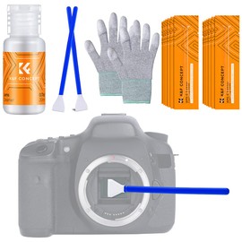 K&F Concept Lens Cleaning Kit Camera Photo Cleaning Kit for DSLR Camera Lenses Filter Mobile Phones with Lens Cleaning Brush Bellows Microfibre Cloth
