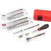 TEKTON 1/4 Inch Drive 6-Point Socket and Ratchet Set with