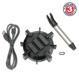 ENHANCE Pro Gaming Mouse Bungee Cable Holder 4 Port USB Hub with 7 LED Color Modes, Cable Management Support, Improved Accuracy and Weighted Design for Competitive Esports Games, Gaming Accessories