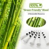 GAIVEK 100 Pcs Natural Wood/Bamboo Golf Tees 70mm, Durable Biodegradable