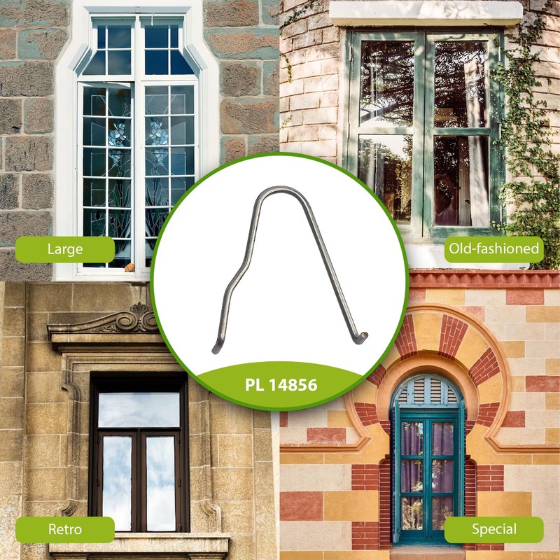 PL 14856 Steel Sash Window Glazing Clip for Prime-Line（80 pcs)
