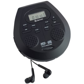 Denver DMP-395B Portable CD player CD, CD-R, CD-RW, MP3 incl. speaker box Black