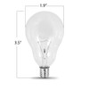 Feit Electric BP40A15C/CL/CF/6 Incandescent Light Bulb, 2700K, 12-Pack