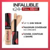 L'Oreal Paris Makeup Infallible Full Wear Waterproof Matte Concealer,...