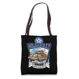 American Military Tank Vehicle IFV M2 Bradley Tote Bag
