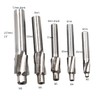 Chiloskit 5pcs M3-M8 Pilot Slotting Counterbore Mould End Mill Cutter