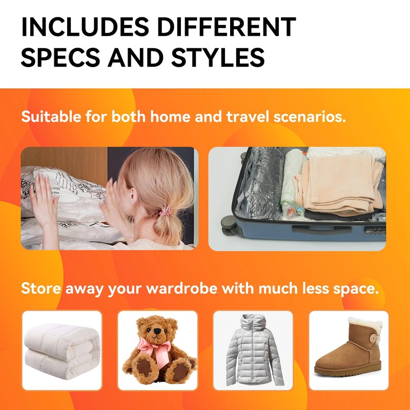[2024 NEW] Vacuum Storage Bags (10 Large) | Space Saver
