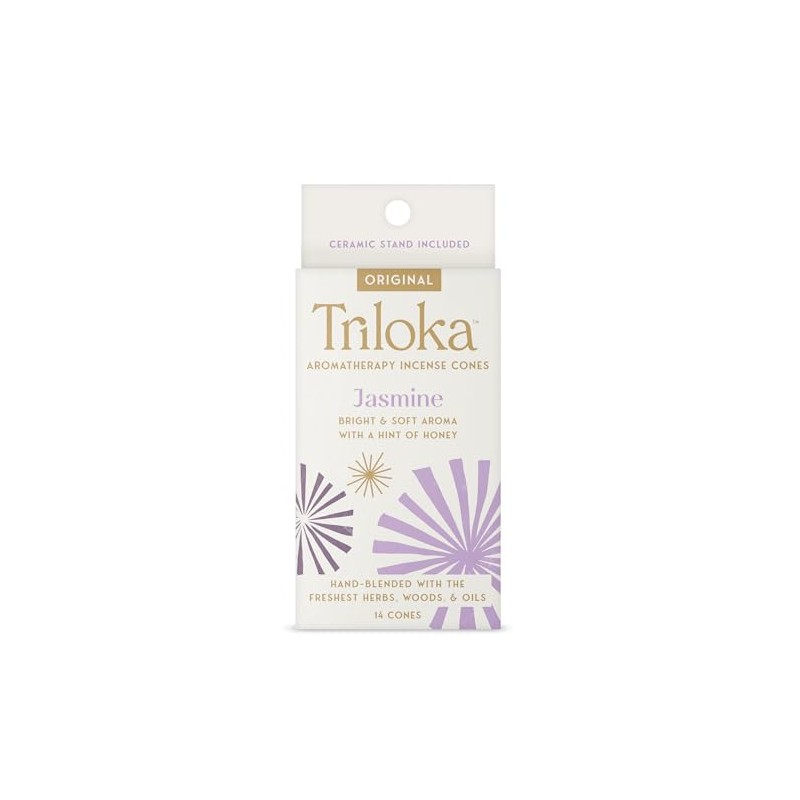 Triloka Incense Cones, Jasmine, 20 Grams