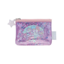 Sun-Star Stationery S2336979 Sanrio Characters Goods, Mini Pouch, Sequins, Little Twin Stars, Lavender