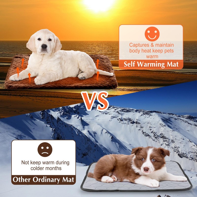 Drydiet 4 Pack Self Heating Cat Pad Self Warming Cat