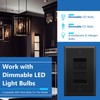 LIDER Combination Dual Dimmer Light Switch Control, 2 Sliding Light