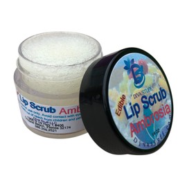 Diva Stuff Ultra Hydrating Lip Scrub for Soft Lips, Gentle Exfoliation, Moisturizer & Conditioner, Ambrosia with Coconut – ¼ oz (Made in the USA)