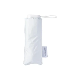 Moonbat [ESTA] Parasol Folding Umbrella, Women's, For Rain or Shine, Light Blocking, Heat Blocking, UV 5 Flat Mini, Split, 31-230-30260-22 White