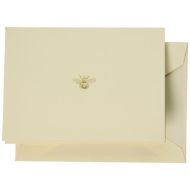 Crane & Co. Hand Engraved Bee Note (RF1405), Ecruwhite