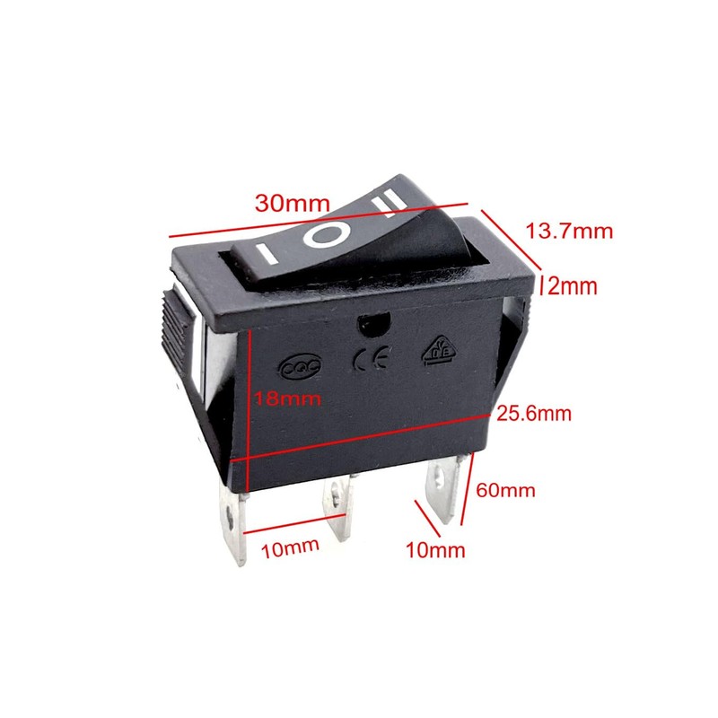 JZK 2x ON OFF ON Rocker Switch 15A 250V AC