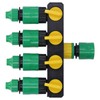 Water Hose Splitter ABS Material 4 Way Stainless Durable Garden