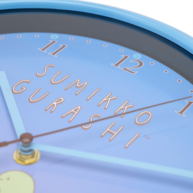 ALIAS WC21048SXSG Sumikko Gurashi Wall Clock, Tokage to Mom, Analog,