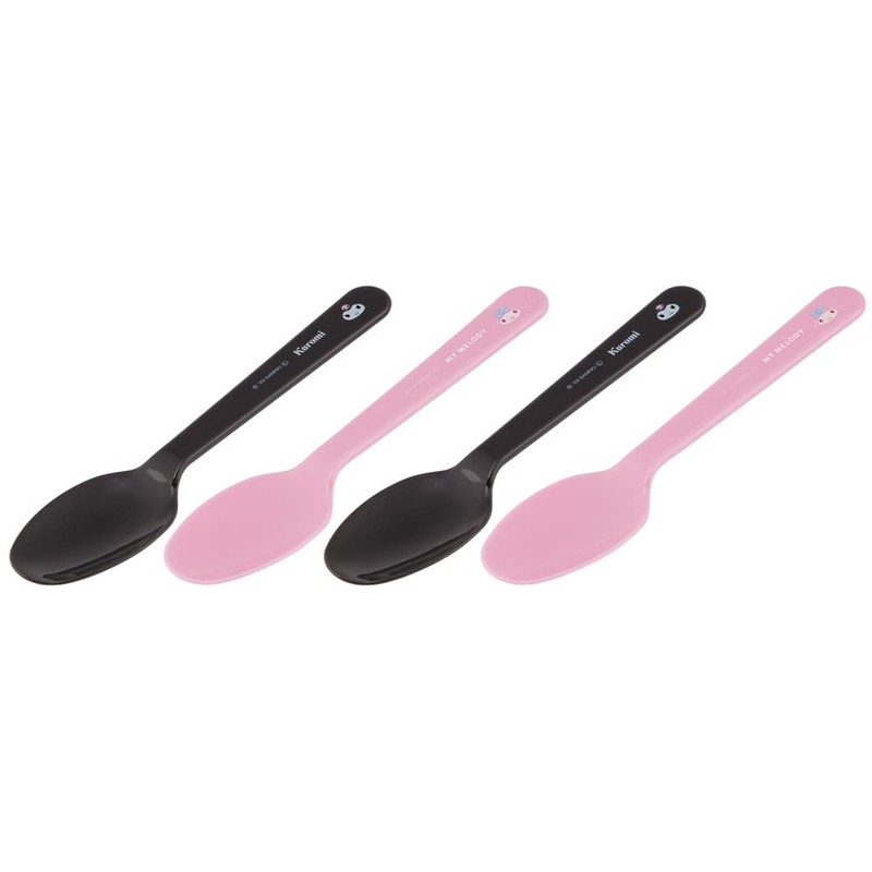 Skater S-18P-A Sanrio Spoon, Set of 4, Plastic, 5.9 inches