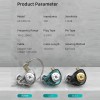 Audífonos in-ear KZ EDX Pro Gamer Con Micrófono color negro