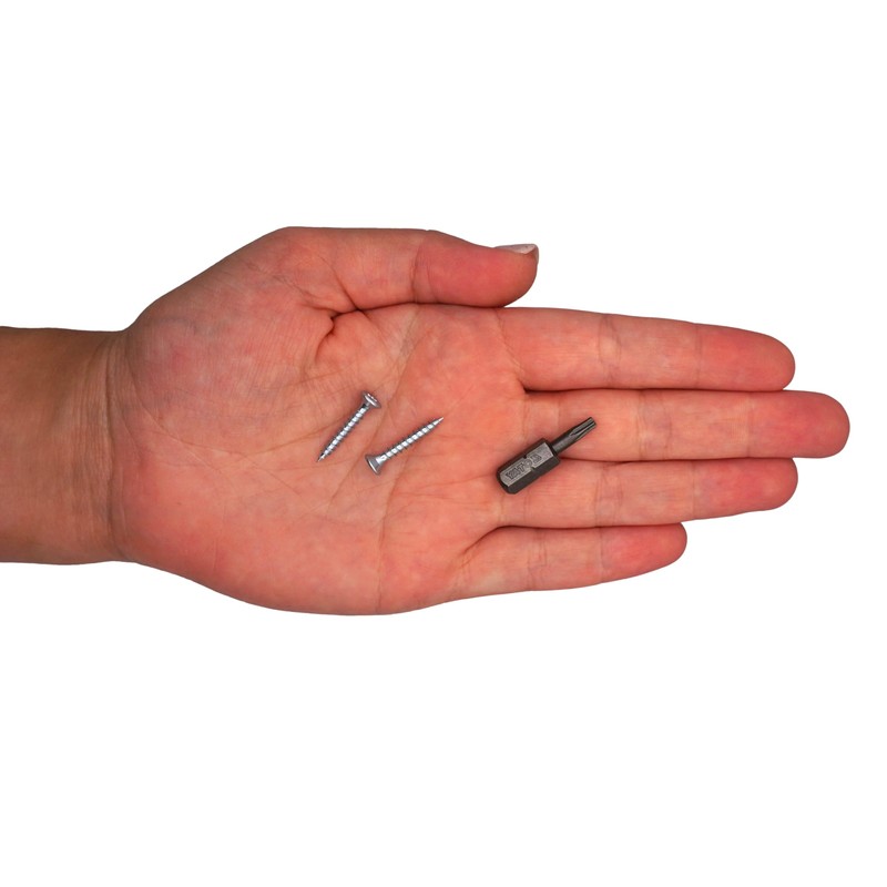 SKIR'CO (300 Pieces) Galvanised Steel Wood Screws 3.0 x 20