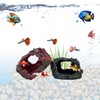 2 Pack Aquarium Broken Barrel Decor, Cichlids Guppy Small Fish