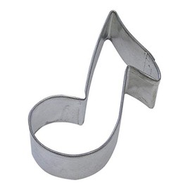 R&M Music Note 3.5" Cookie Cutter in Durable, Economical, Tinplated Steel