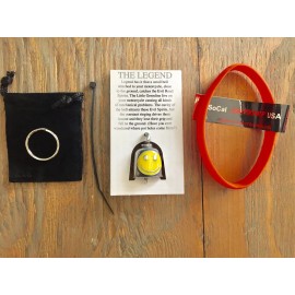 GREMLIN BELL SMILEY FACE GREMLIN BELL COMPLETE MOTORCYCLE KIT WITH WRISTBAND