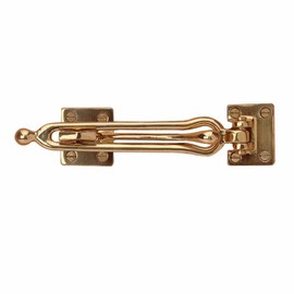 Renovators Supply Swing Bar Security Door Lock Durable Door Guard 1.5 x 7.5 x 1.75 inches Solid Brass Safety Guard Lock Heavy Duty Door Latch Lock Replacement Parts‎