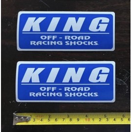 Unbranded 2 KING OFFROAD RACING SHOCKS Decals Stickers overland adventure trail camping rv