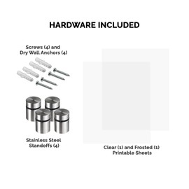 Sign Holder Door or Wall Mount 6" x 6" Graphic Image Frame with Stainless Steel Standoffs 7" x 7" Overall Dimensions Black with Green Edging Acrylic for Lobbies and Waiting Rooms by Marketing Holders