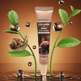 K Soleggio Collagen Cica Eye Cream 40ml Snail Whitening Wrinkle Improvement Functional Cream snail 2ea