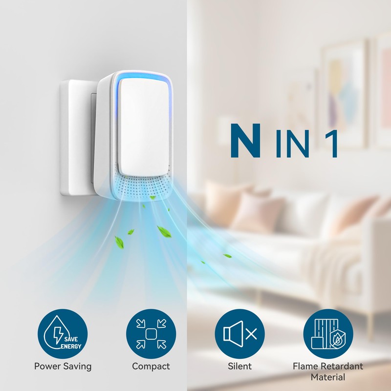 Air Ionizers for Home, Plug In Negative Ion, Quiet Operation