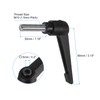sourcing map 2pcs Clamping Lever Handles, M10 x 30mm 304