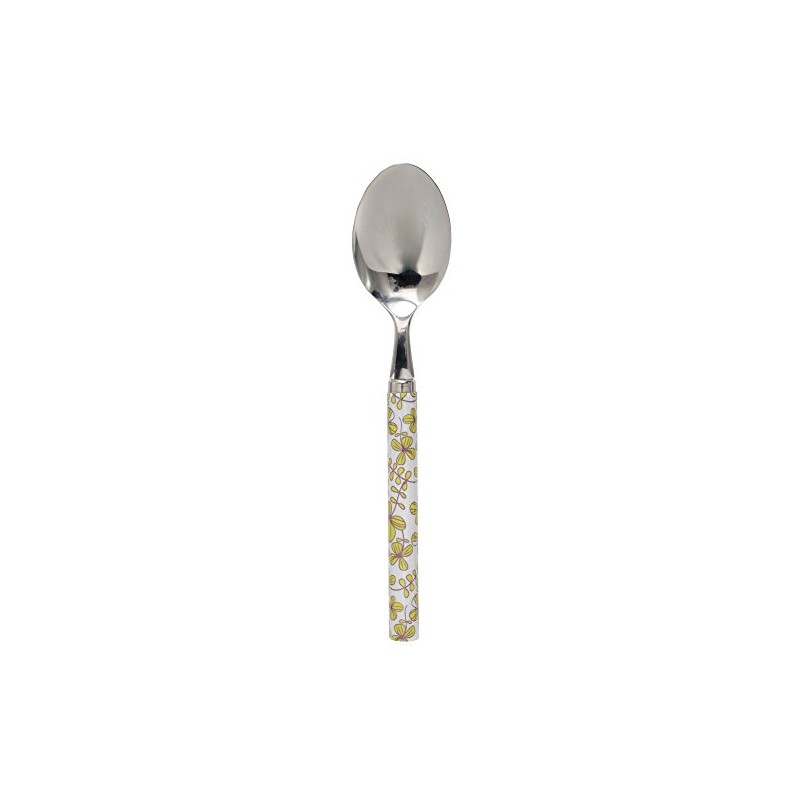 Kawaii 080789 Chou Chou Cutlery Series Dessert Spoon, Clover, Green