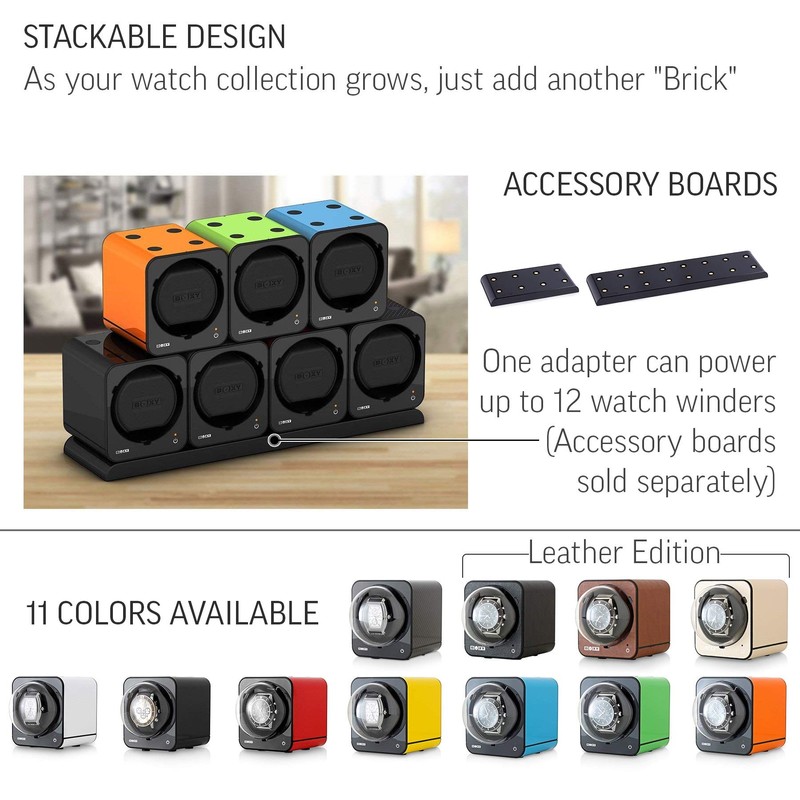 Abest Boxy Watch Winder for Automatic Watches with Vertical Rotor