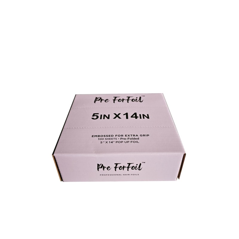 Extra Long Hair Foil 100 Sheets, 5x14 Inch, Ice Cream