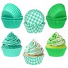 Glavatrix Cupcake Liners 200 Ct Sage Green 3 Patterns Paper