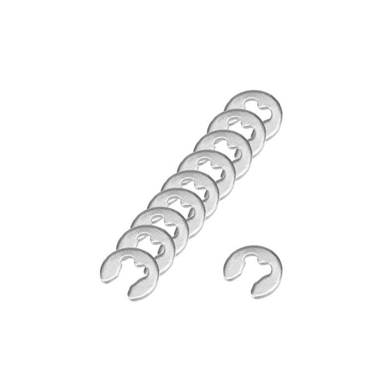 sourcing map 4mm External Circlip C-Clip Retaining Shaft Snap Rings