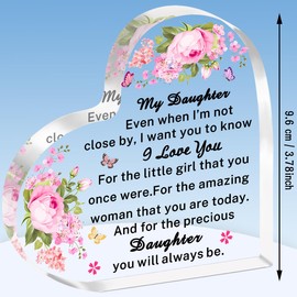TTOVEN Daughter Gifts Daughter Birthday Gifts Graduation Gifts for Her Daughter Plaque