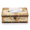 Sumnacon Retro Tissue Box Holder , Tissue Organizer Rectangular Wooden