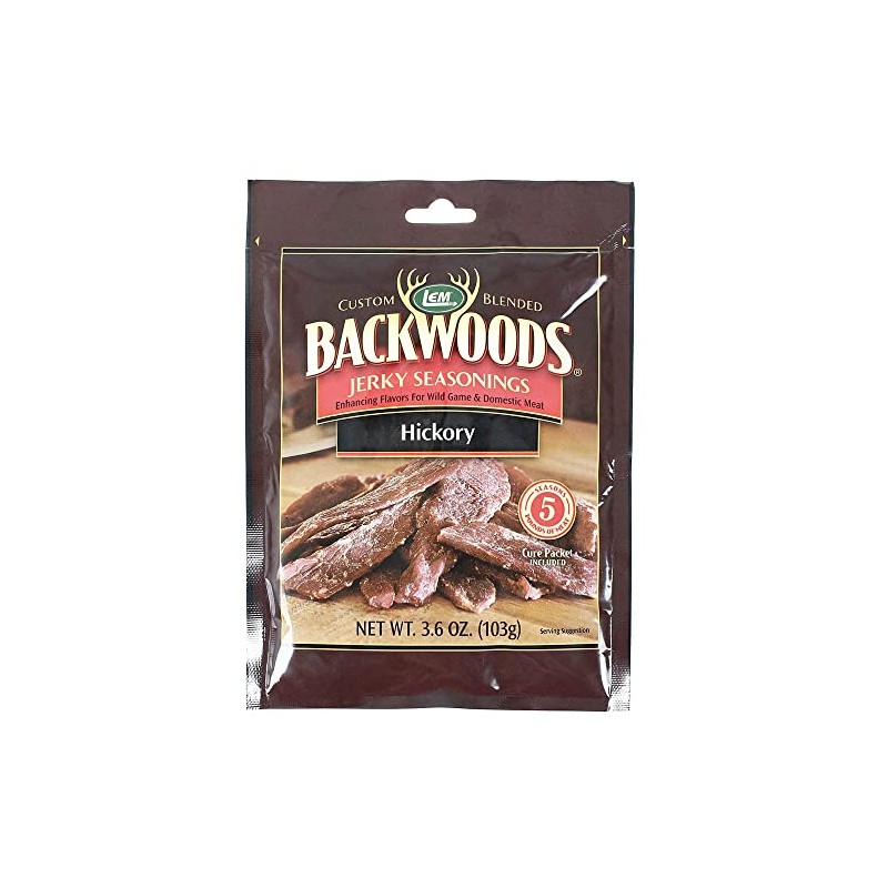 LEM Backwoods Hickory Jerky Seasoning, 3.6oz (103g)