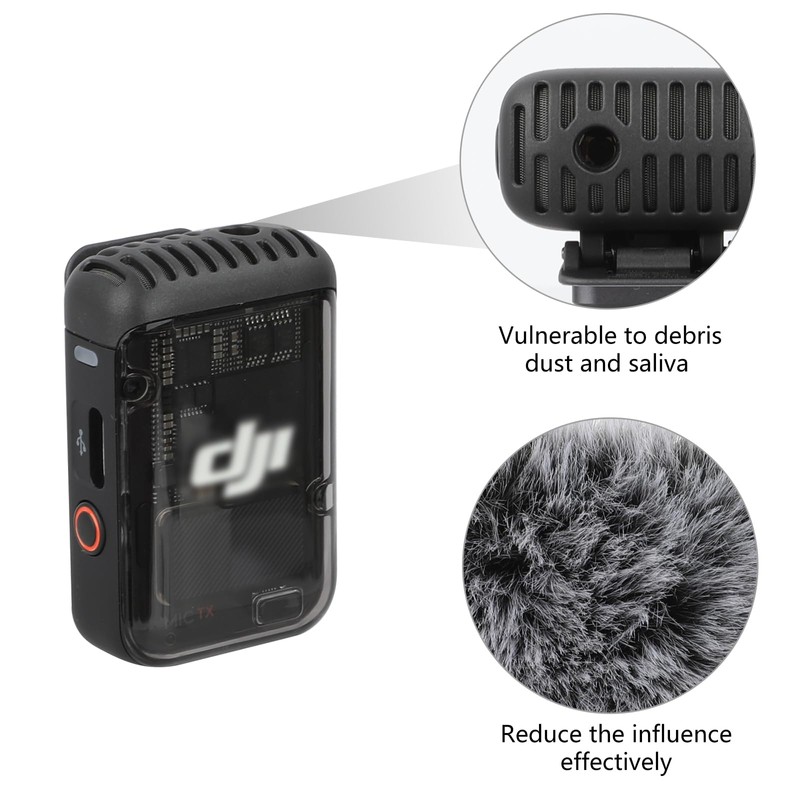 Grey Windscreen for DJI MIC 2/ OSMO POCKET 3 Microphone