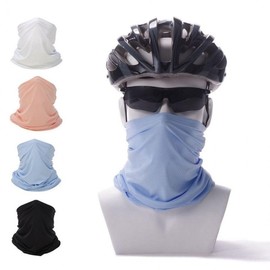 Mesh Cooling Half Balaclava UV Protection Mask for Marathon Running Cycling Summer Blue/FREE