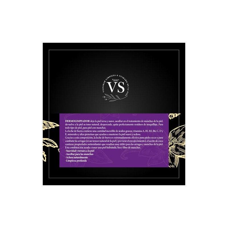 Jabón Facial, Pack de 5, Leche de Burra y Aceite